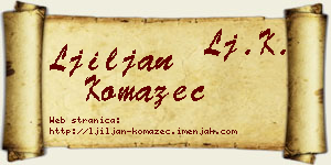Ljiljan Komazec vizit kartica
